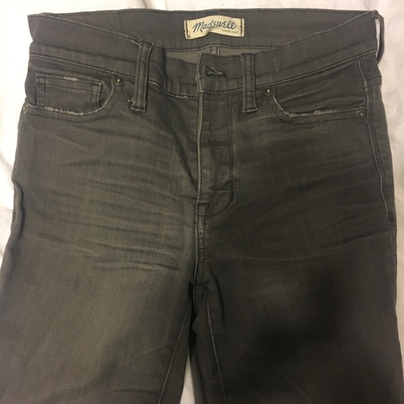 *SOLD* Madewell 9" high-rise skinny grey - Picture 5 of 8
